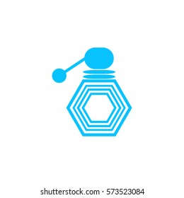 Cologne icon flat. Blue pictogram on white background. Vector illustration symbol
