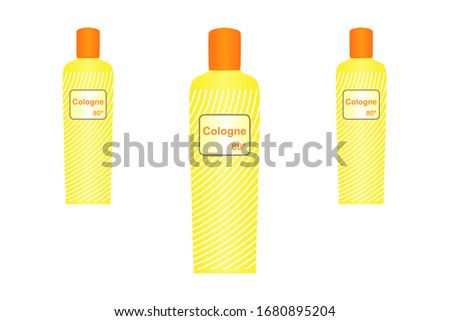 Cologne icon. Hygienic cleaner. Vector illustration.