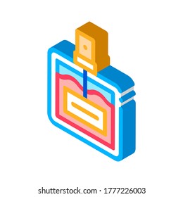 Cologne Icon Vector. Isometric Cologne Sign. Color Isolated Symbol Illustration