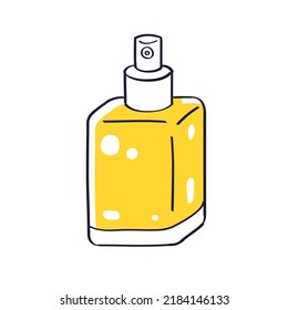 Frasco de pulverización de perfume de Colonia ilustración vectorial aislada