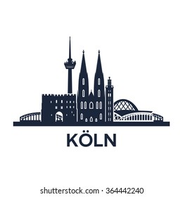 Kölner Skyline-Emblem