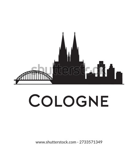 Cologne skyline featuring the cathedral and a bridge in silhouette