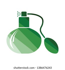 Cologne spray icon. Flat color design. Vector illustration.