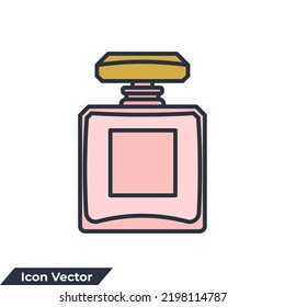 Cologne Spray Icon Logo Vector Illustration. Perfume Symbol Template For Graphic And Web Design Collection