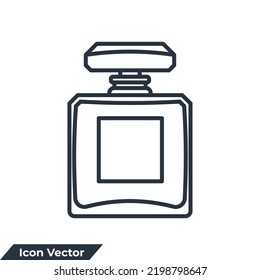 Cologne Spray Icon Logo Vector Illustration. Perfume Symbol Template For Graphic And Web Design Collection