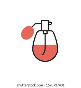 cologne spray icon vector illustration modern style design. isolated on white background