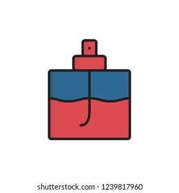 cologne spry icon vector. barber shop icon with fiil outline style