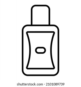 Icono De Contorno De Vector De Colonia Aislado En Fondo Blanco
