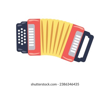 colombia accordion instrument illustration isolated
