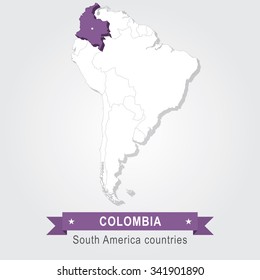 Colombia. All the countries of South America.