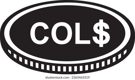 Colombia black vector quality files 