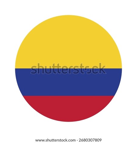 Colombia
Circular Circle Flag Icon Symbol Nation Country World