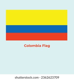 Colombia Country Flag Design temp