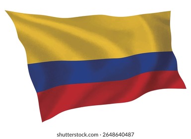 Ícone de seda da bandeira da Colômbia