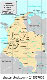 Colombia Country Map