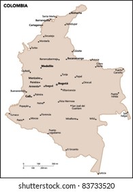 Colombia Country Map