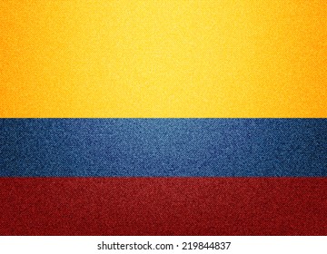 Colombia denim flag