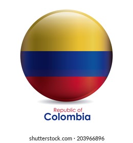 Colombia design over white background, vector illustration