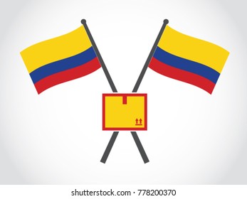 Colombia Emblem Delivery Box