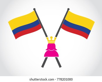 Colombia Emblem Queen