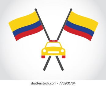 Colombia Emblem Taxi