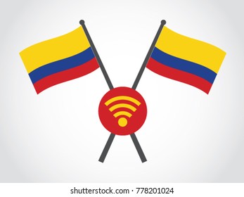 Colombia Emblem Wireless Connection