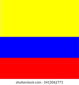 Colombia flag, bandeira da Colômbia, vector