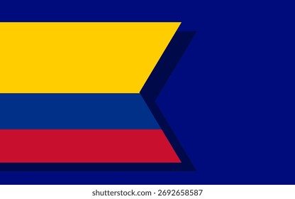 Vector de Anuncio de bandera de Colombia
Anuncio de Vector con bandera