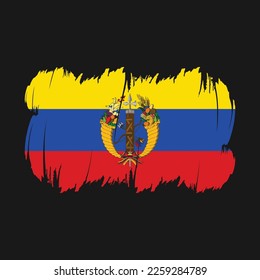 Cepillo de bandera de Colombia rompe vector