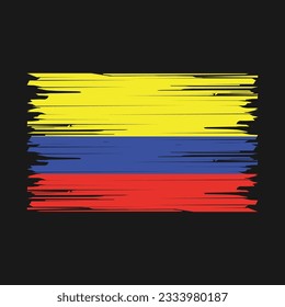 Kolumbien-Flaggenmarkierung - Vektorgrafik