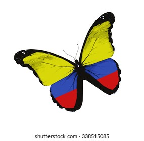 Colombia flag butterfly - vector