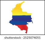 Colombia Flag Design and Colombia Map Design