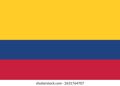 Bandeira da Colômbia, desenho da Colômbia, bandeira nacional da Colômbia