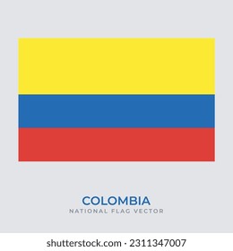 Coolombia-Flag-Design, Nationale Flagge der Kolombia-Vektordesign-Datei-Format eps