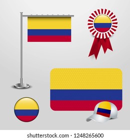 Colombia flag design vector