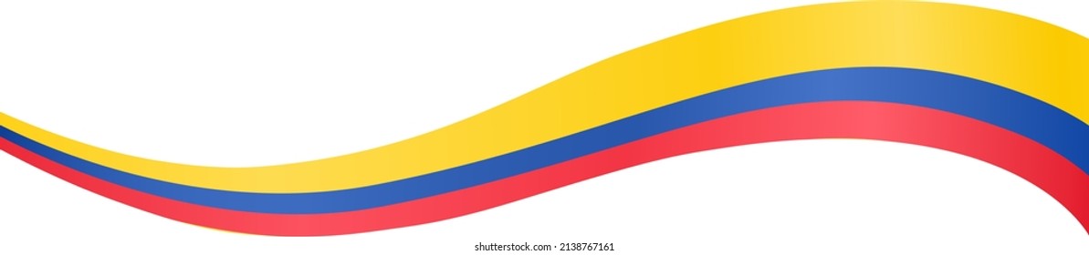 kolumbianische Flagge einzeln auf pnnnor transparentem Hintergrund,Symbol von Kolumbien,Vorlage für Banner,Karte,Werbung,Werbung,Werbung,und Länderposter, Vektorgrafik