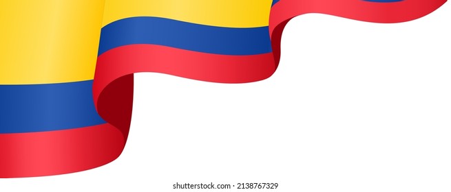 Colombia flag isolated  on png or transparent background,Symbol of Colombia,template for banner,card,advertising ,promote,and business matching country poster, vector illustration