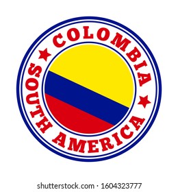 Colombia flag logo symbolizing national identity and tourism.