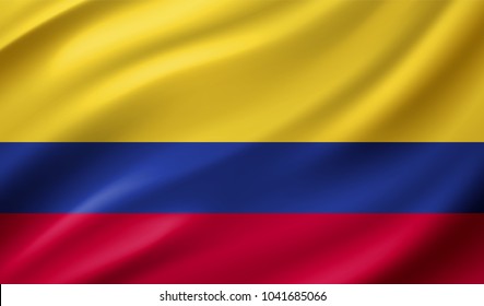 Colombia Flag in Vector Illustration
