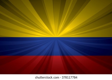Colombia flag vector illustration.