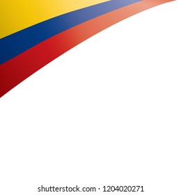 Colombia flag, vector illustration on a white background