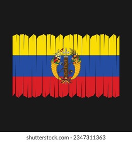 Colombia Flag Vector with transparent background