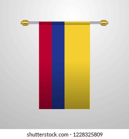 Colombia hanging Flag