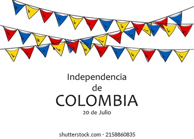 Colombia independene day. Celebrated annually on 20 July.