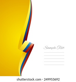 Colombia Left Side Brochure Vector