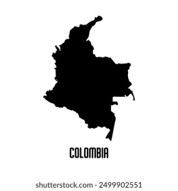 Colombia map. Abstract design, vector illustration	