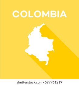 colombia map designs vector illustration