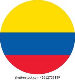 Colombia Map And Flag Design Vector Outline