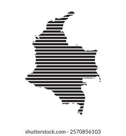 Colombia Map Icon Element Design