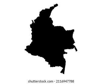 Colombia map isolated  on png or transparent  background,Symbol of Colombia , template for banner,card,advertising, magazine, and business matching country poster, vector illustration 